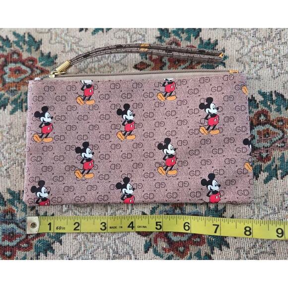 BUY 1, GET 1 Free Classic Disney Mickey Mouse/Rosegold-Designer-Style Pouch - Picture 3 of 4